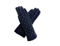 Gv25090-311 Plain Gloves With Diamonte D Navy