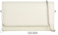 H2223 Patient Envelope Clutch Bag Cream