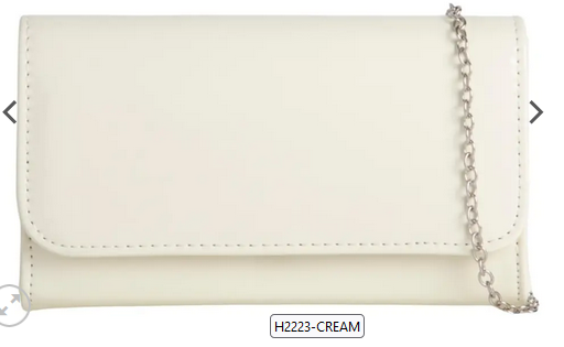 H2223 Patient Envelope Clutch Bag Cream