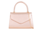 H2439 Metalic Handle Envelope Clutch Bag Champagne