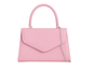 H2439 Metalic Handle Envelope Clutch Bag Dusty Pink