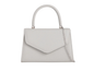 H2439 Metalic Handle Envelope Clutch Bag Grey
