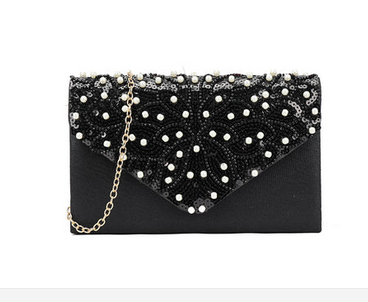 H3385 Sequence Envelope Clutch Bag Black