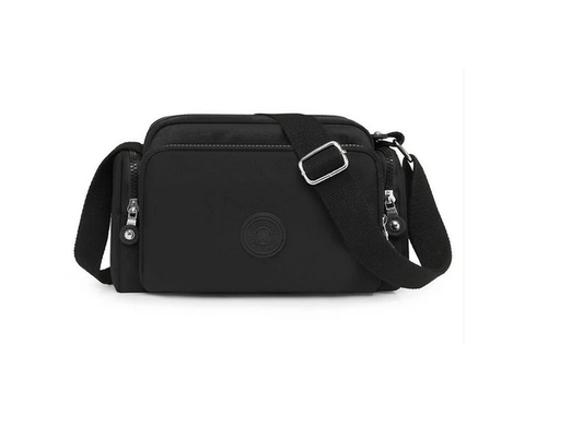 Ht213605 Small Canvas Bag Side Pockets Black