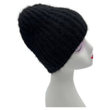 Ht23140-865 Solid Colour Ribbed Beanie H Black