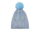 Ht2520-173 Pom Pom Beanie Hat Blue