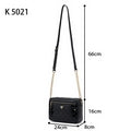 K5021 Patent Leather Cross Body Bag Black