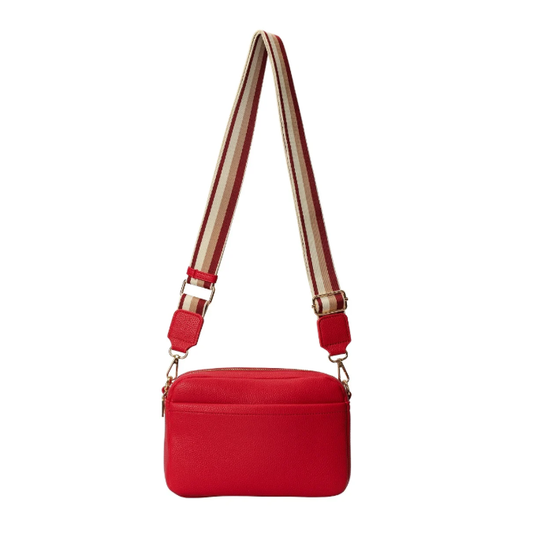 Ld009 DOUBLE ZIP CROSSBODY BAG Red
