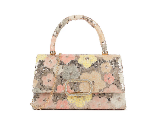 Ld3621 Sequence Flower Handle Small Bag Rose Pinke