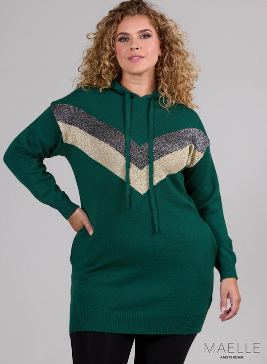 Me-Se-2006-Hvs Hood Tunic Jumper Arrow Green