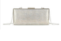 Mw3573 Flat Bling Purse Clasp Clutch Ba Silver