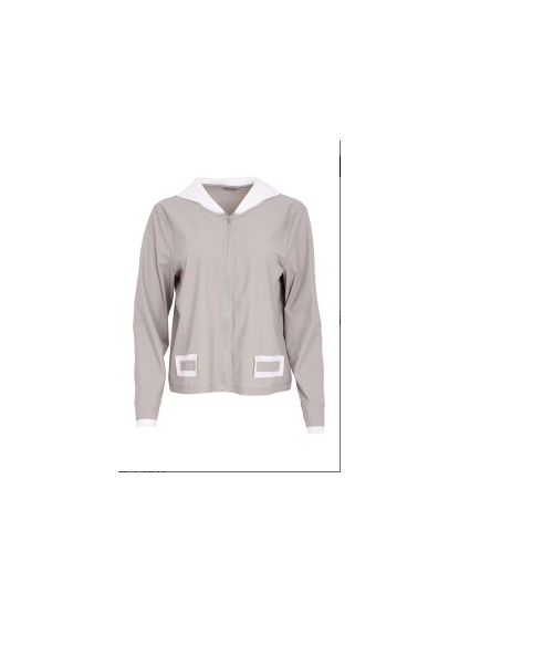 Nas26182 Short Jck Contrast Hood And Poc White/Silver