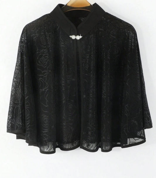 Sc2306054321075524 Lace Bling One Button Black