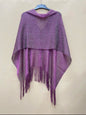 Sc2404128165195633 Glitzy Fringed Poncho Purple