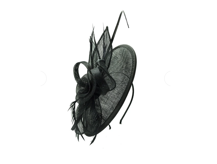 Sf1624-4 Oval Disc On Band With Rose Black