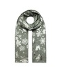 Sf21058-656 Christmas Snowflake Scarf Grey