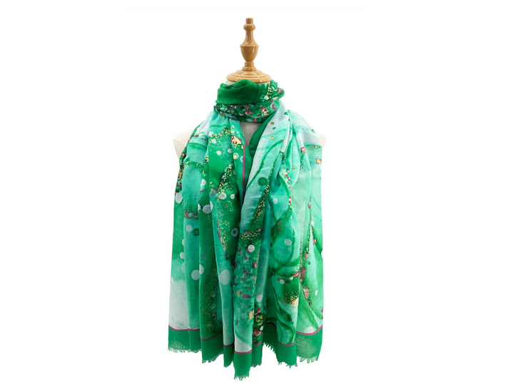 Sf2311-786 Mixed Cotton Watercolour Scar Green