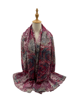 Sf2368-950 Spiral Galaxies Pattern Scarf Maroon