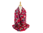 Sf2411-143 Daisy Print Scarf Red