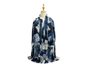 Sf25115-290 Abstract Paint Strokes Scarf Navy