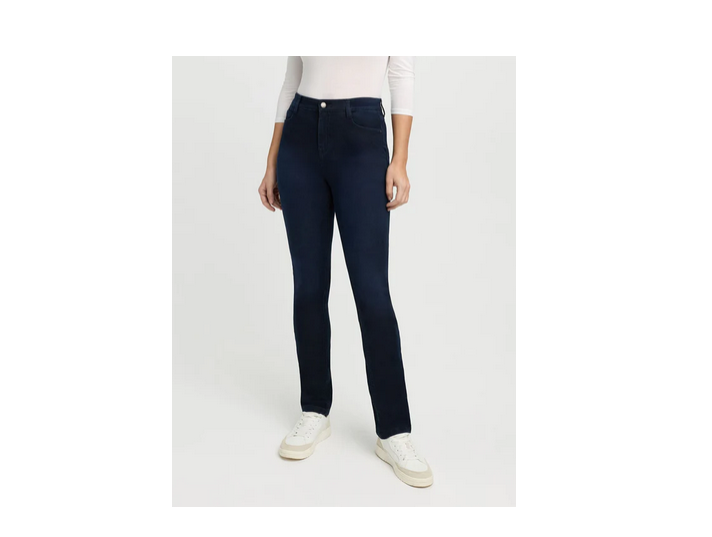 Sth3900r Reg Leg High Waist Straight Jea Dark Denim