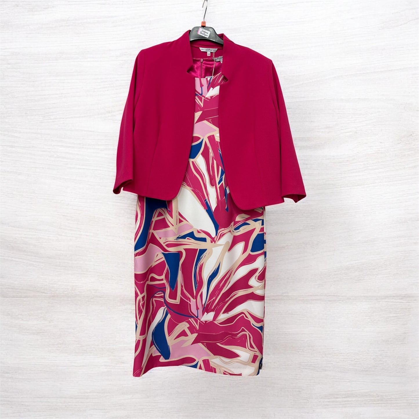 Moira Dress/Bol Jkt Print Pink