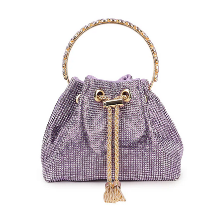 Z2920-1 Bling Bracelet Handle Draw Bag Pink