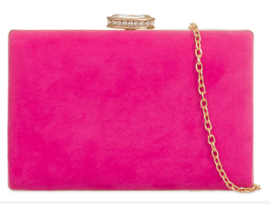 Z672 Box Style Clutch Bag Fushia