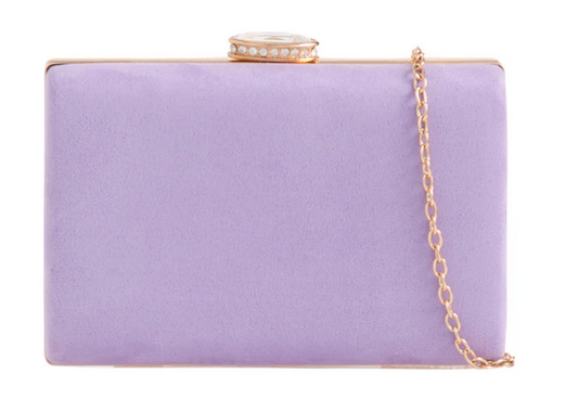 Z672 Box Style Clutch Bag Lilac