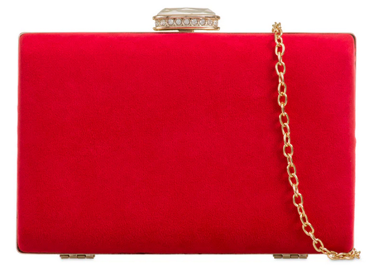 Z672 Box Style Clutch Bag Red