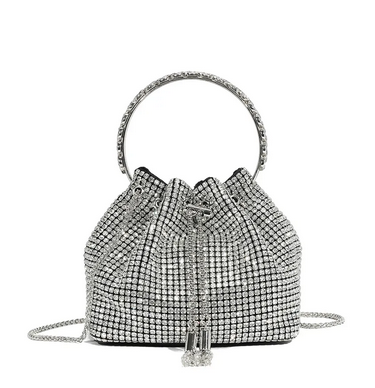 Zd3266 Bling Small Drawstring Bracelet H Silver